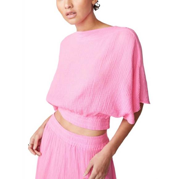 NEW STATESIDE gauze drape top in cotton candy - Picture 1 of 2